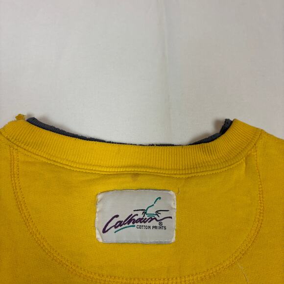 Vintage University of Michigan Spellout Sweatshirt Calhoun Crewneck 80s 90s - Picture 4 of 13